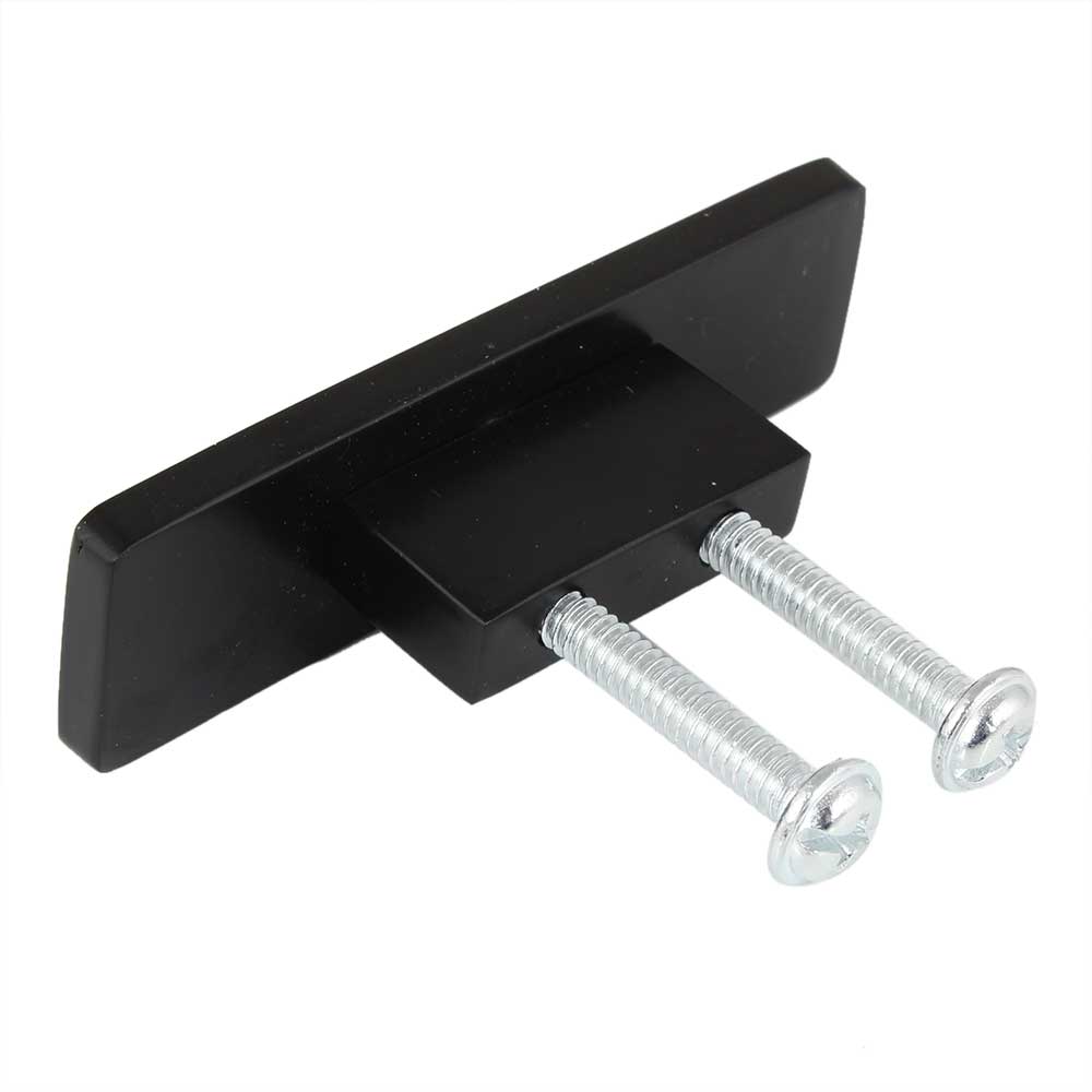 Black Rectangle Brass Big Knobs